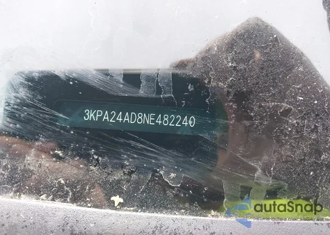 2022 Kia Rio Lx from USA, damaged, VIN 3KPA24AD8NE482240